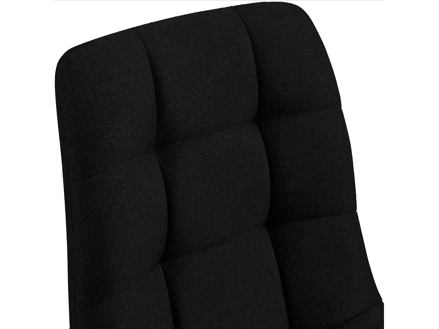 Lot de 4  chaise salle à manger - Tissu - Noir - Tilde