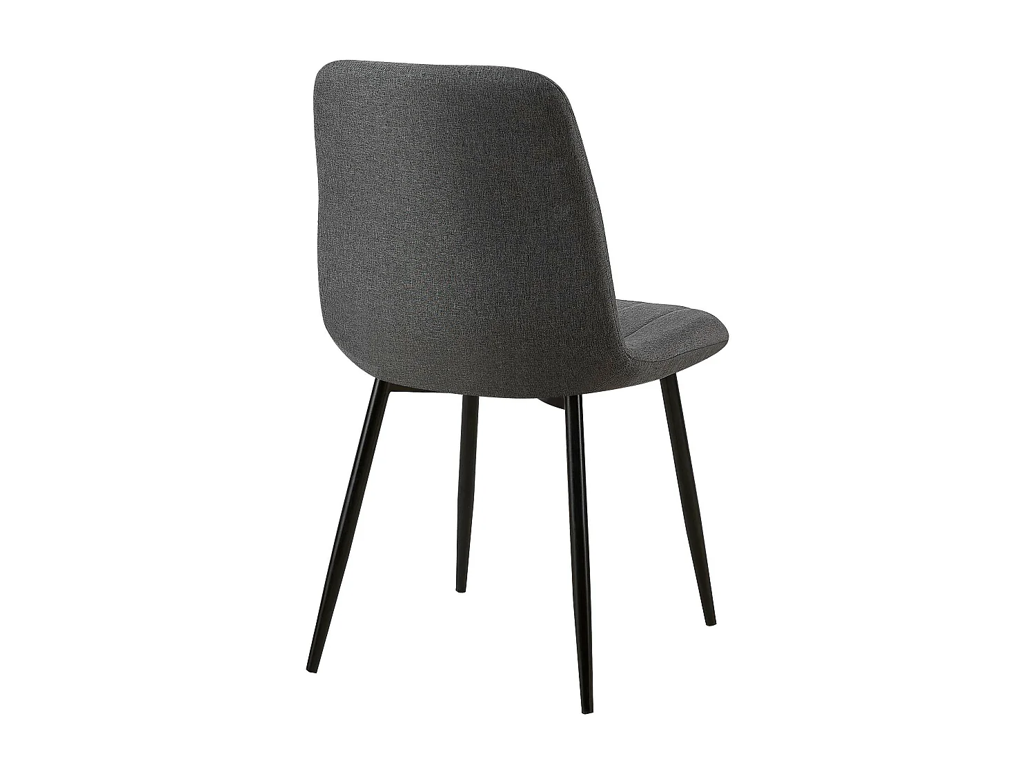 Eetkamerstoelen - Stof - donkergrijs - Dijon