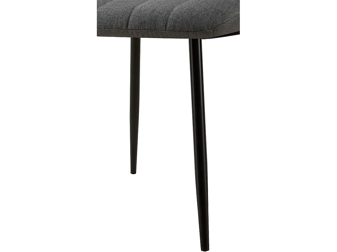 chaise salle à manger - Tissu - Gris foncé - Dijon