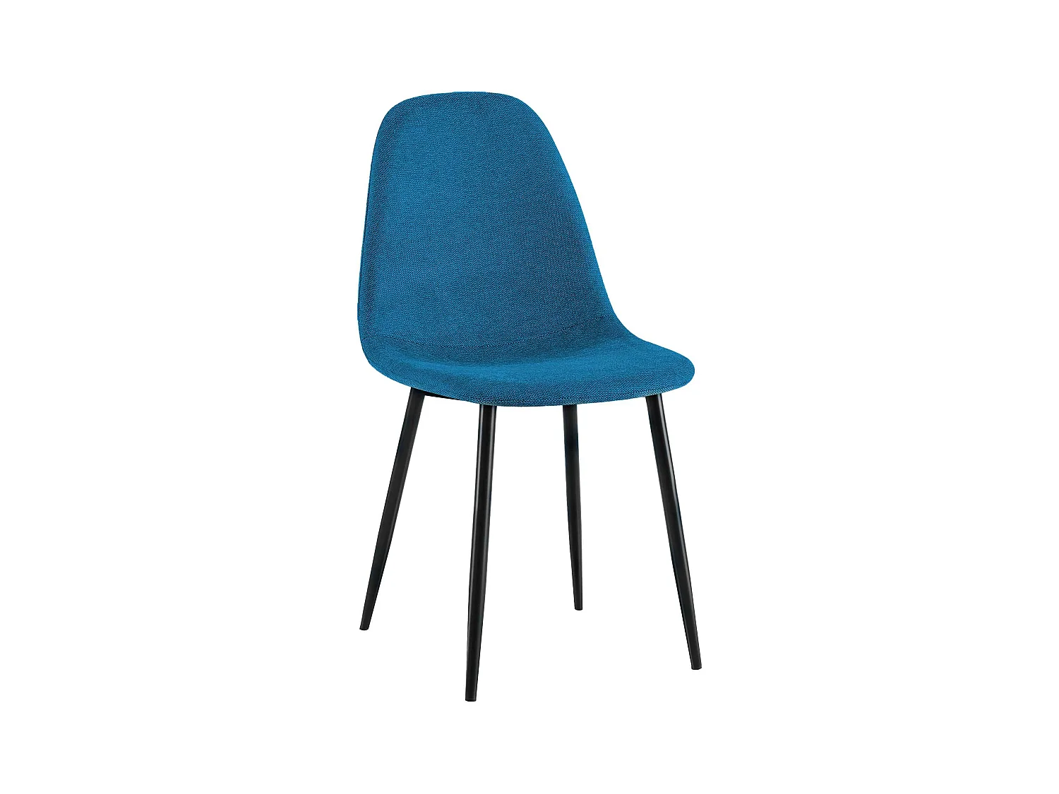 chaise salle à manger - Tissu - Bleu - Napier