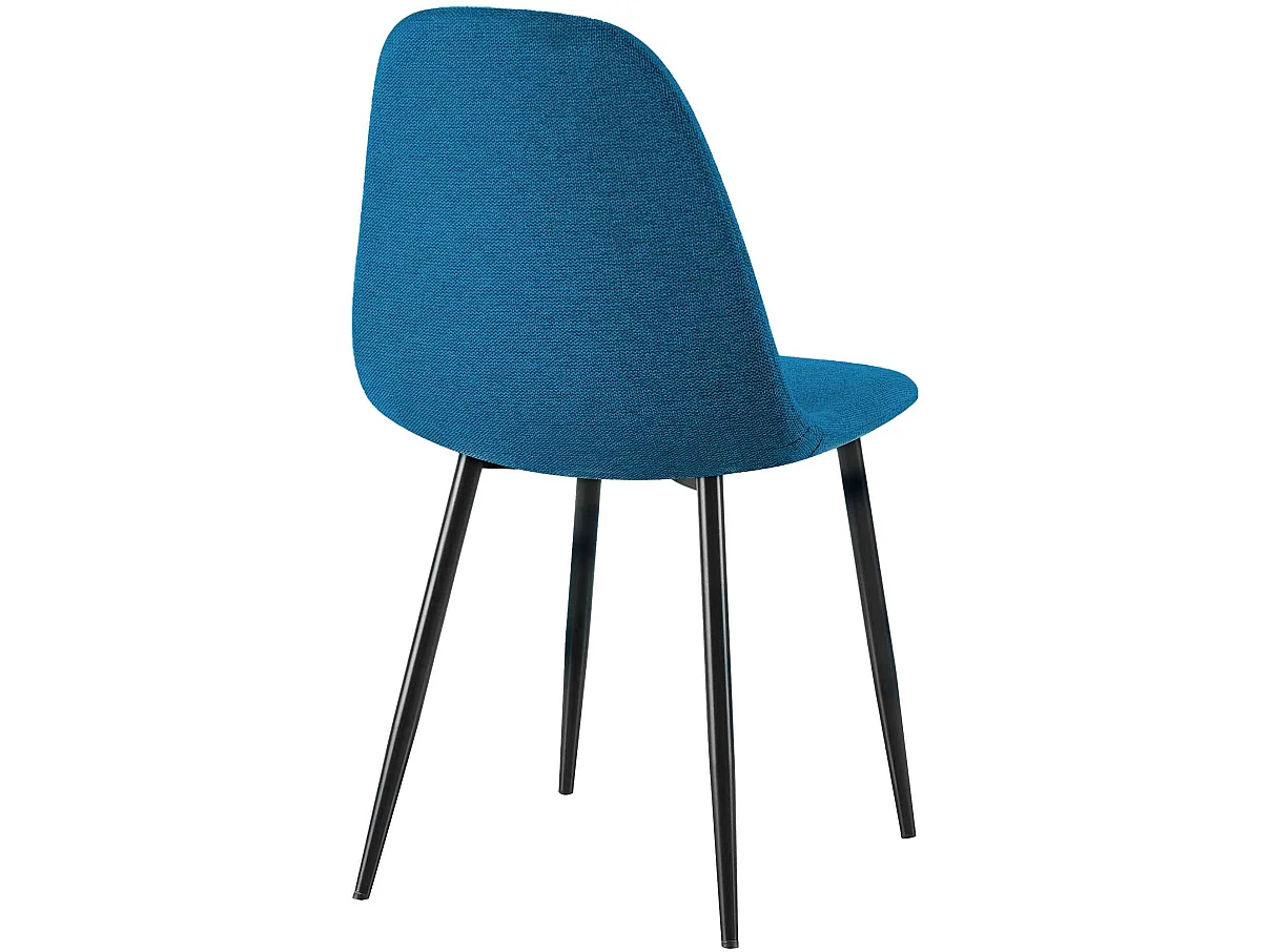 chaise salle à manger - Tissu - Bleu - Napier