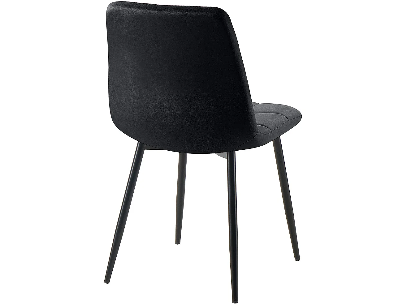chaise salle à manger - Velours - Noir - Tilde