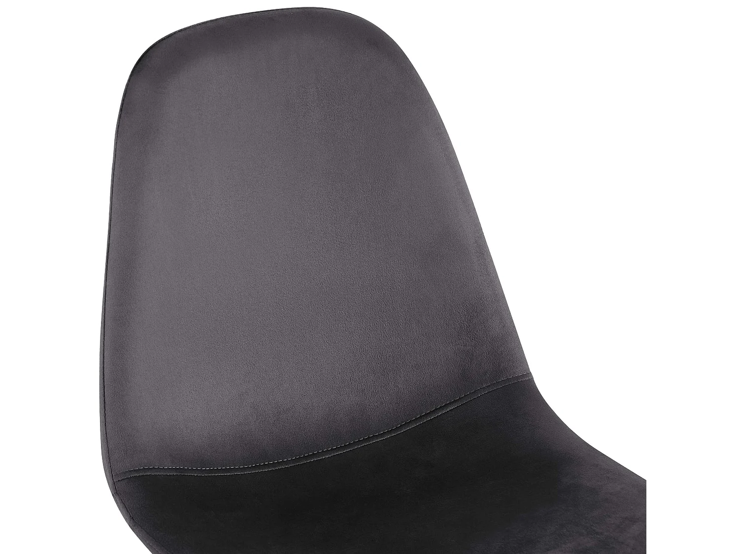 chaise salle à manger - Velours - Gris foncé - Napier