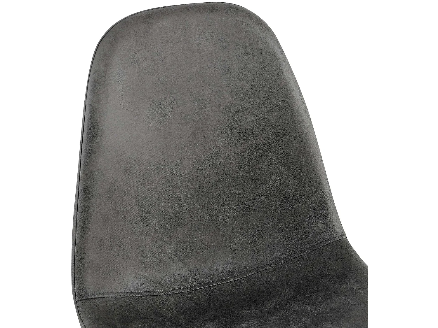 chaise salle à manger - Similicuir vintage - Noir - Napier