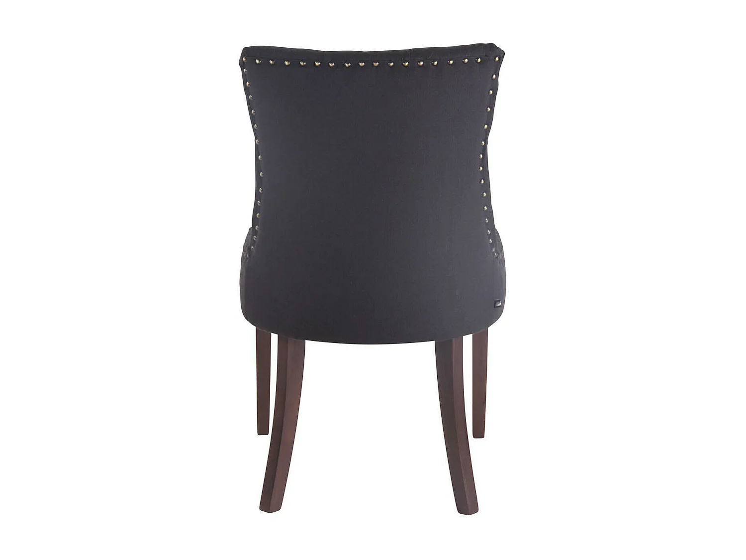 Set di 2  Sedia da pranzo - Tessuto & Legno - nero - Aberdeen