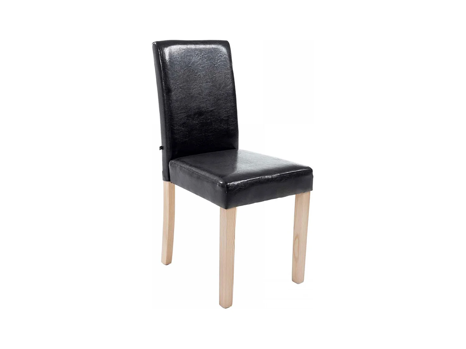 chaise salle à manger - Similicuir & Nature - Noir - Ina