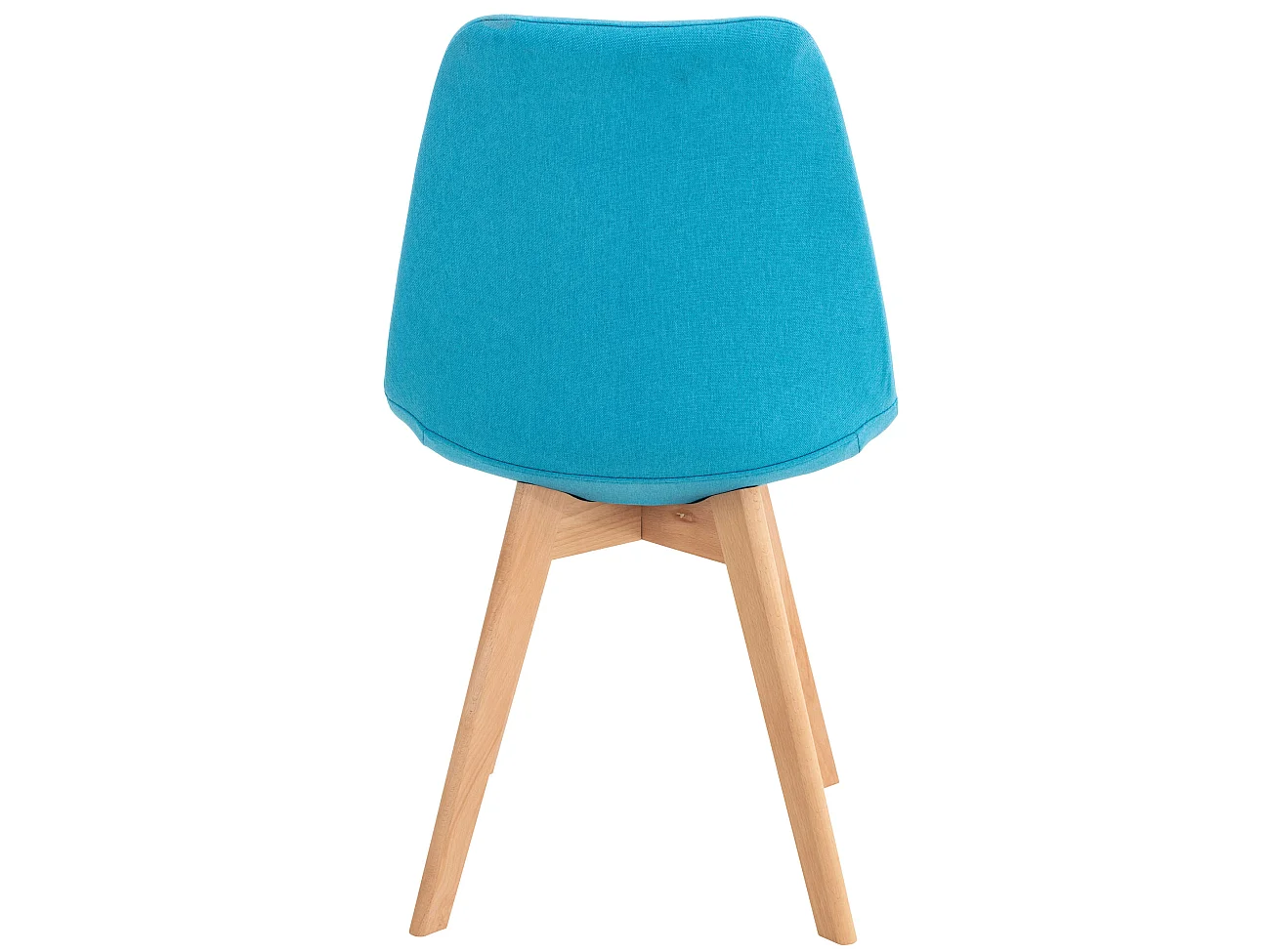 Set van 4  Eetkamerstoelen - Stof - turkis - Linares