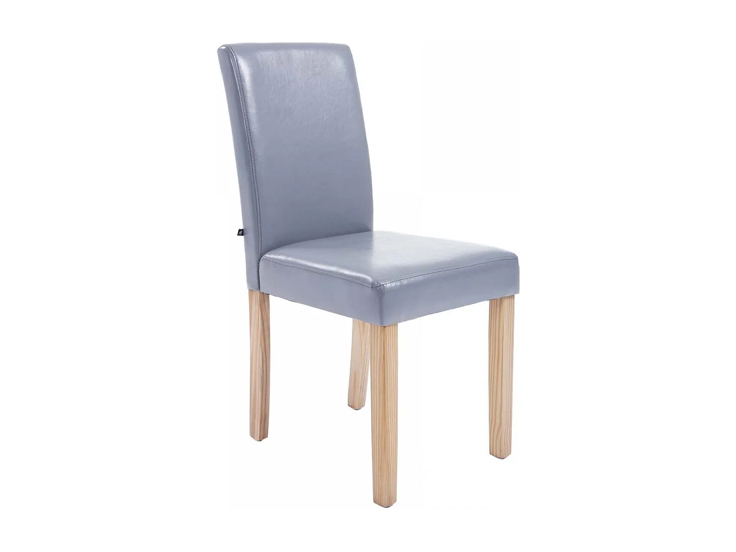 chaise salle à manger - Similicuir & Nature - Gris - Ina