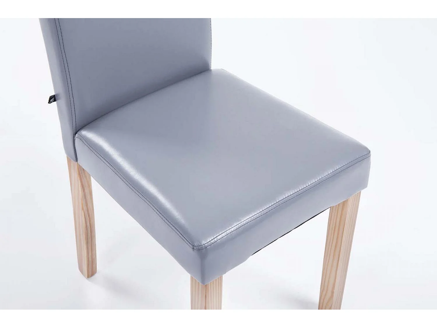 chaise salle à manger - Similicuir & Nature - Gris - Ina