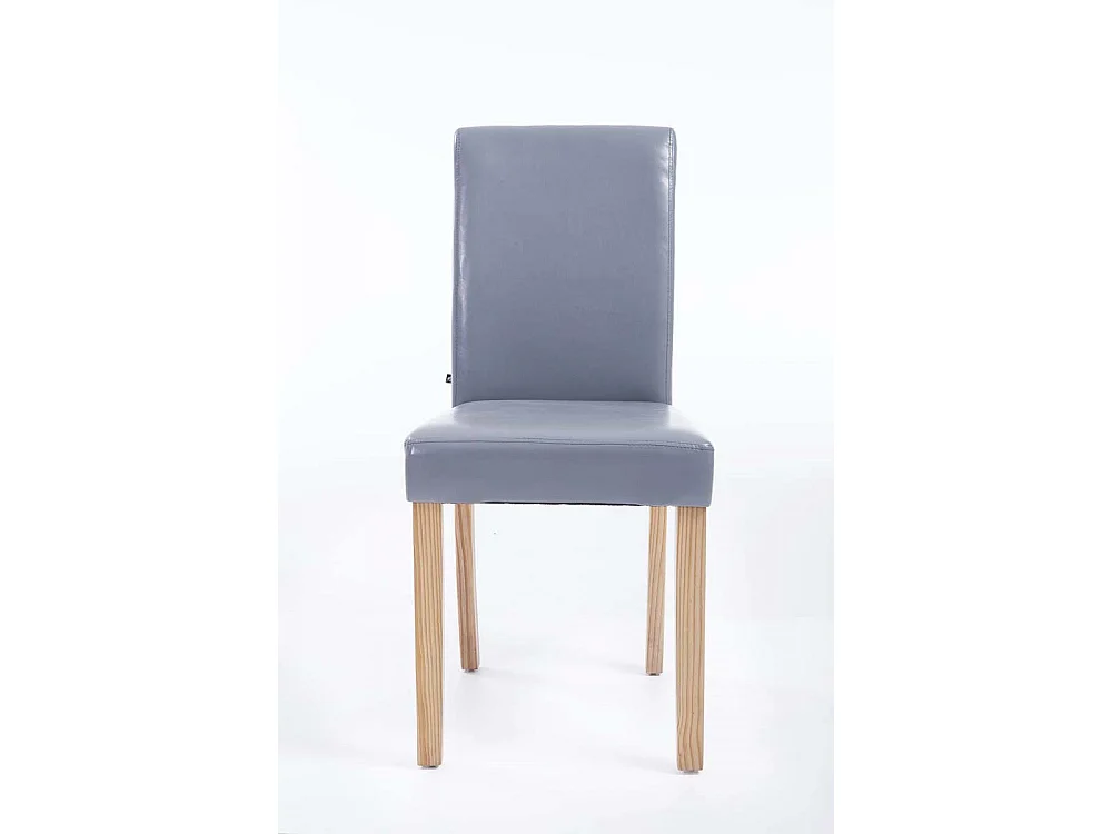 chaise salle à manger - Similicuir & Nature - Gris - Ina