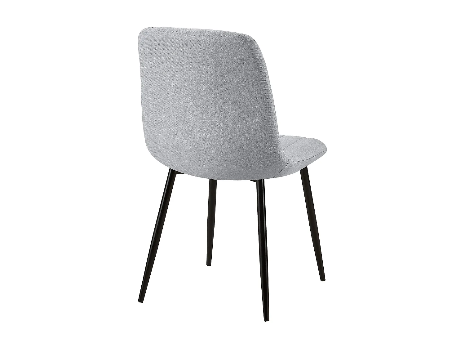 chaise salle à manger - Tissu - Gris - Dijon