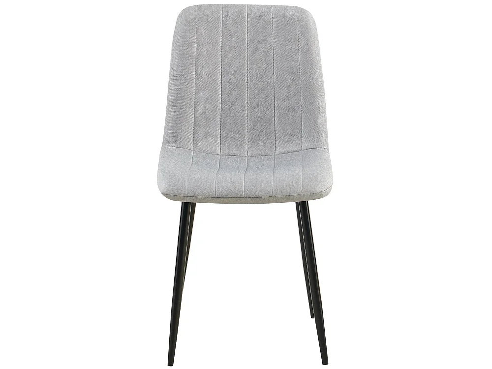 chaise salle à manger - Tissu - Gris - Dijon