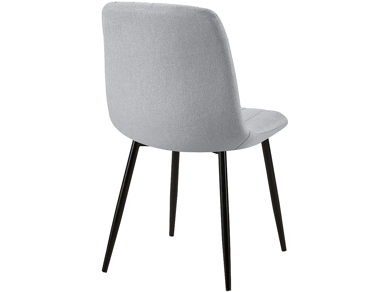 chaise salle à manger - Tissu - Gris - Dijon