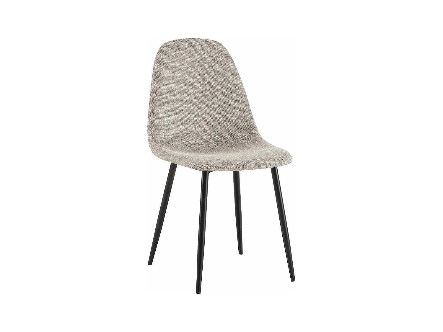 chaise salle à manger - Tissu - Crème - Napier