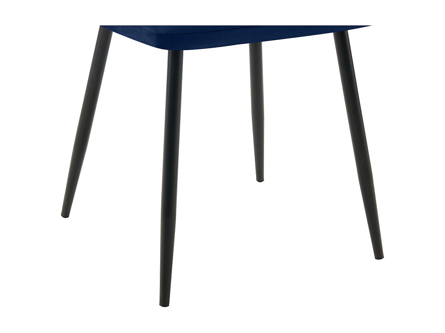 Lot de 2  chaise salle à manger - Velours - Bleu - Tilde