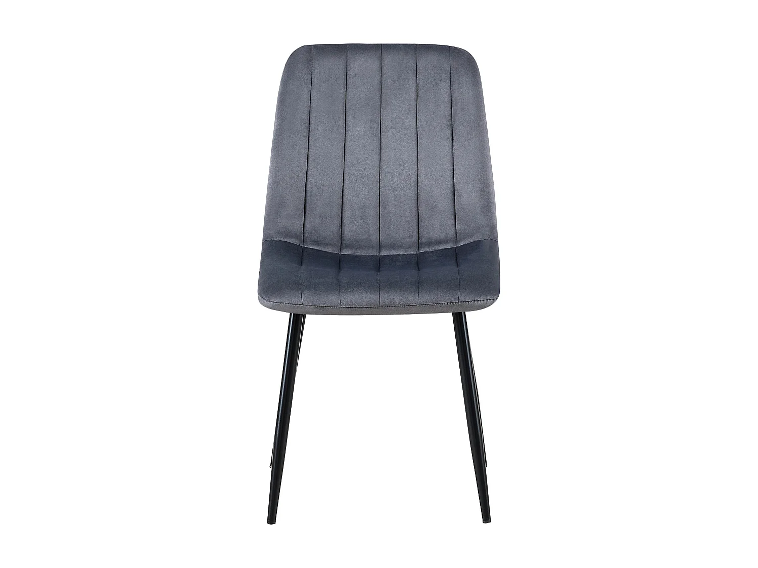 chaise salle à manger - Velours - Gris foncé - Dijon