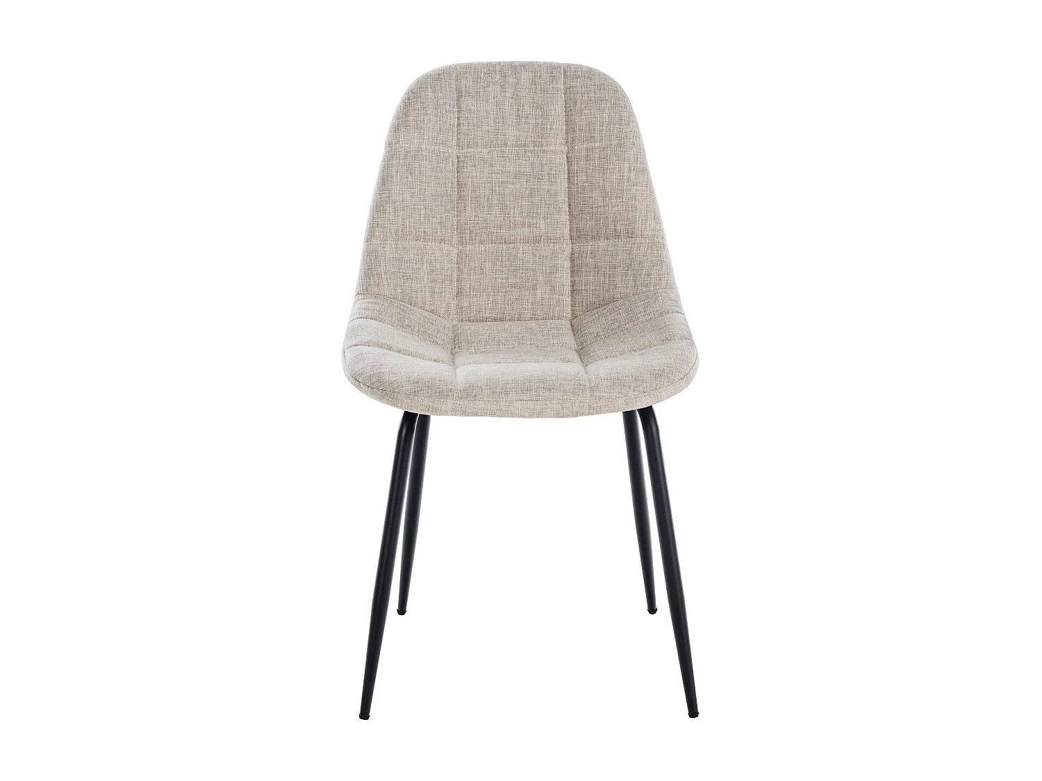 chaise salle à manger - Tissu - Crème - Tom