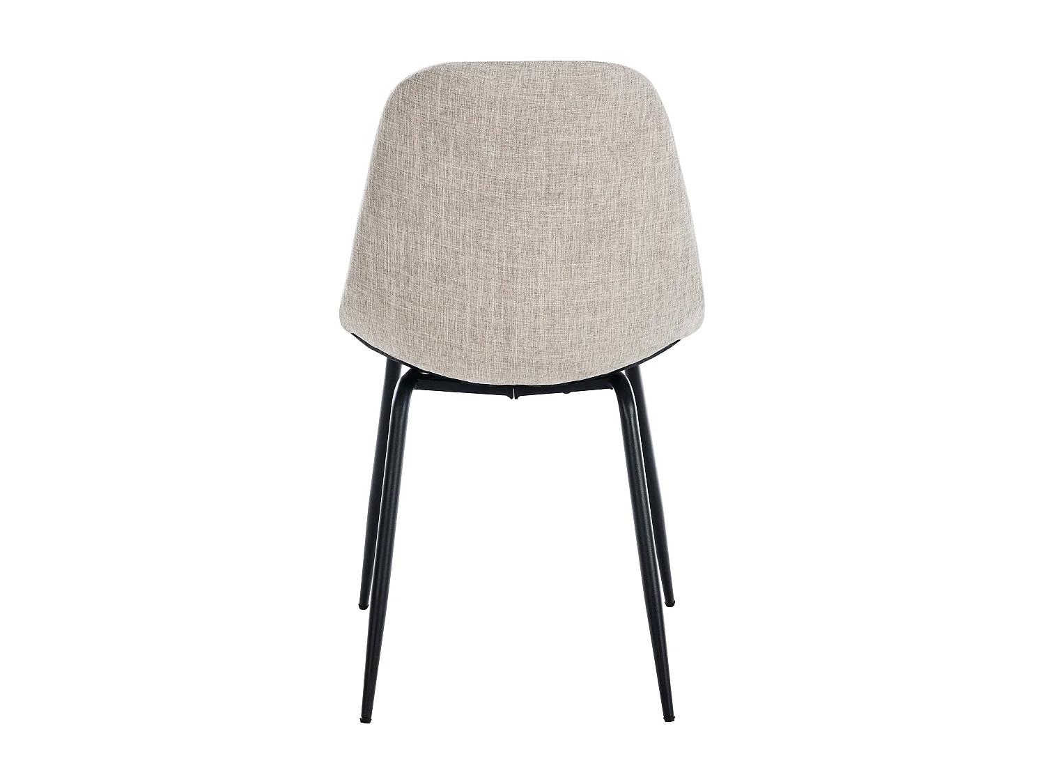 chaise salle à manger - Tissu - Crème - Tom