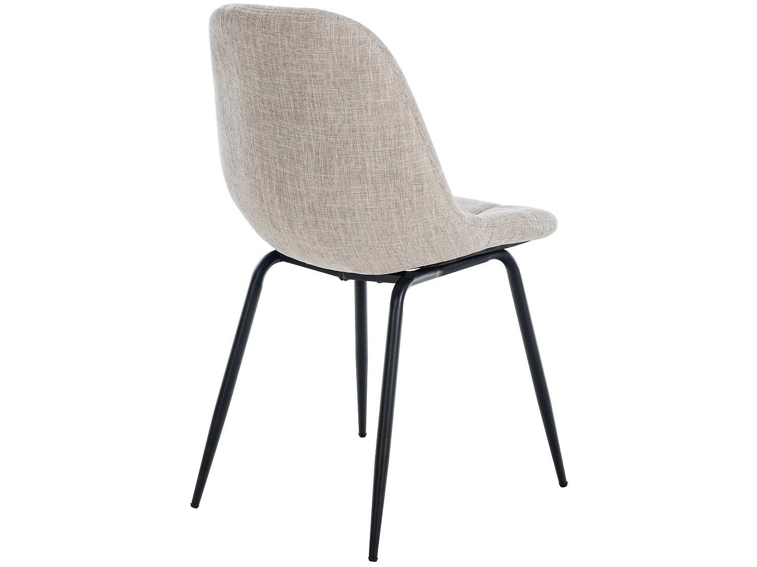 chaise salle à manger - Tissu - Crème - Tom