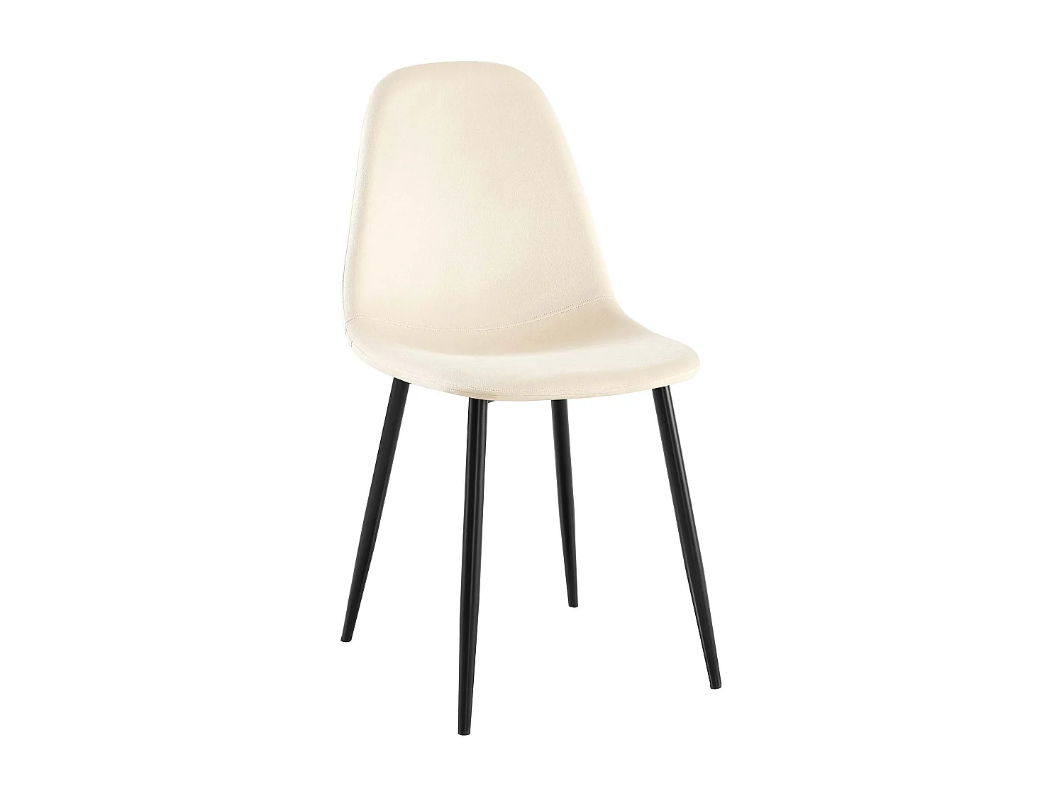 chaise salle à manger - Velours - Crème - Napier