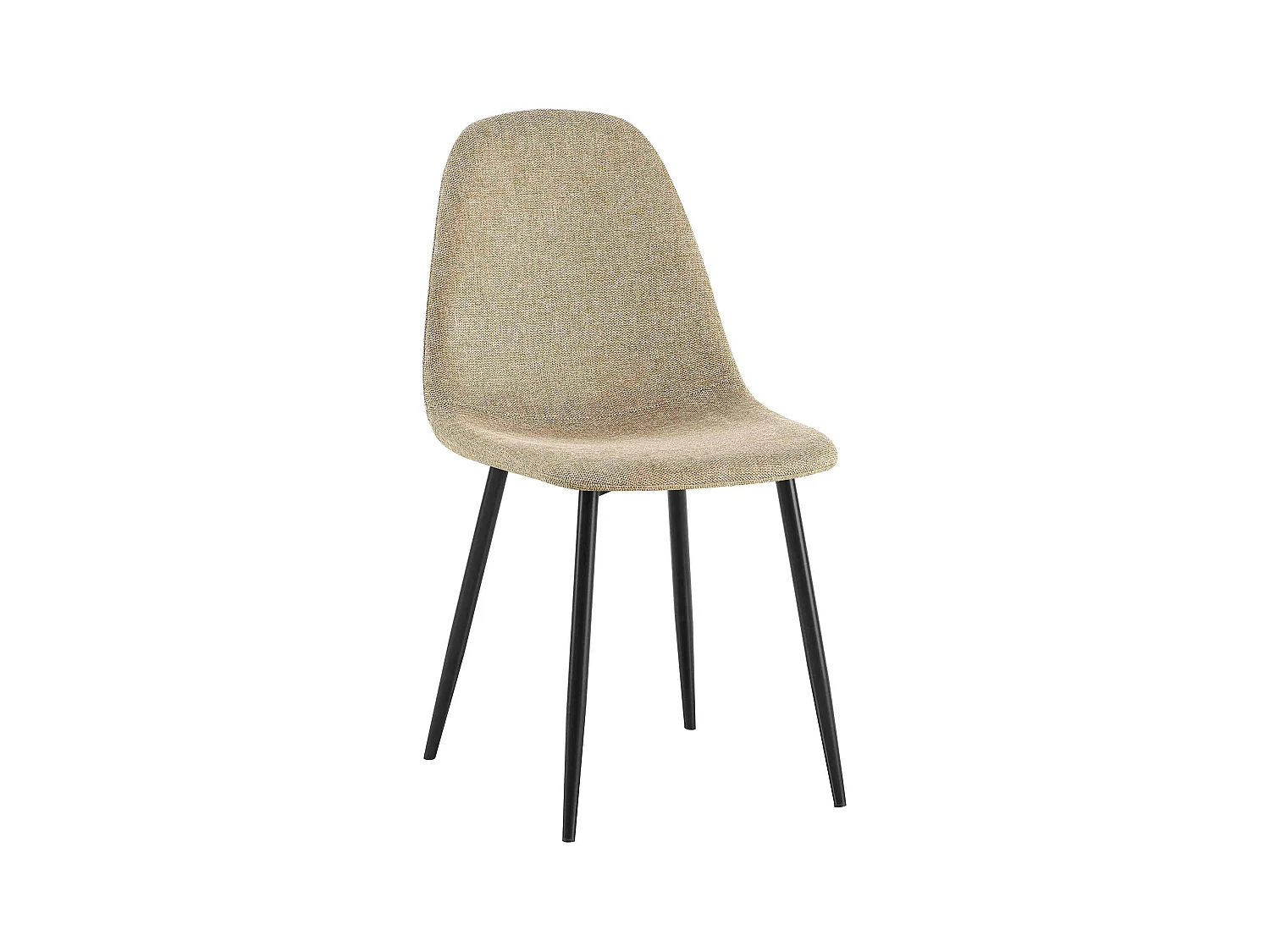 chaise salle à manger - Tissu - Taupe - Napier