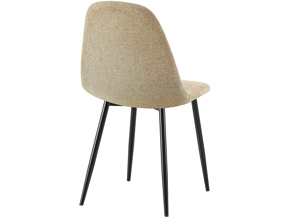 chaise salle à manger - Tissu - Taupe - Napier