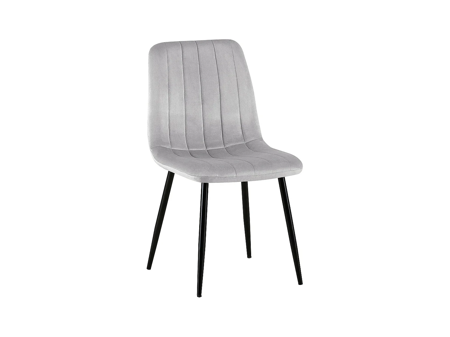 chaise salle à manger - Velours - Gris - Dijon
