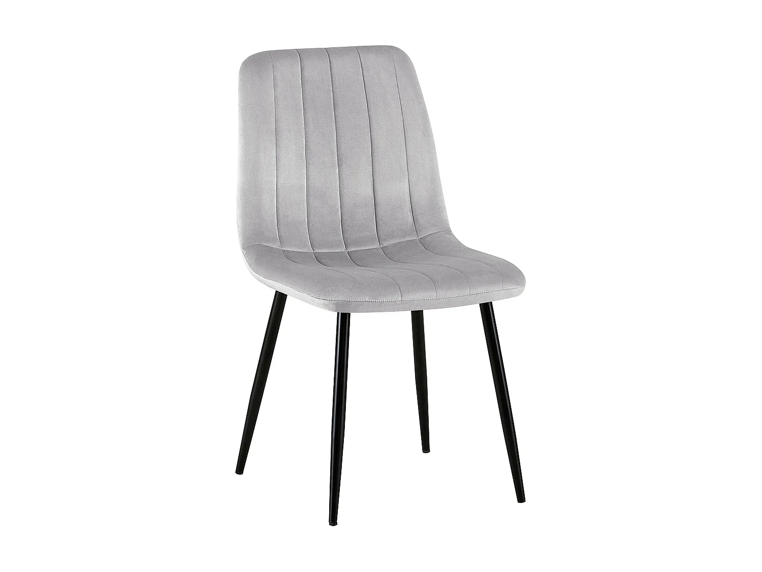 chaise salle à manger - Velours - Gris - Dijon