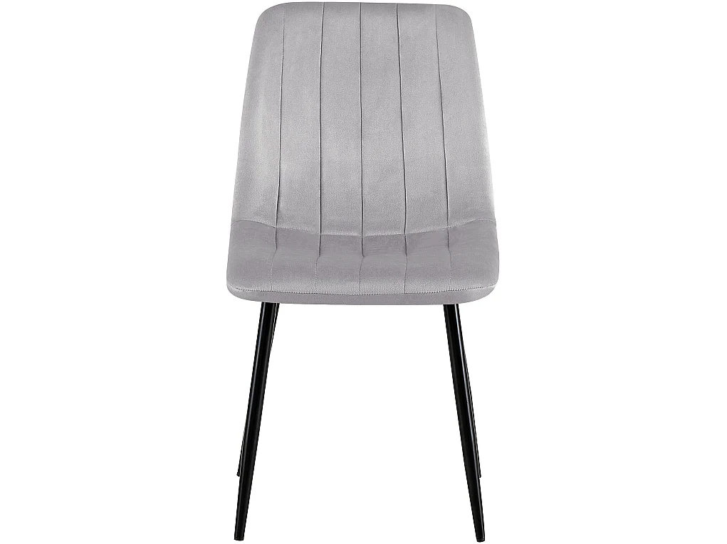 Eetkamerstoelen - Fluweel - grijs - Dijon
