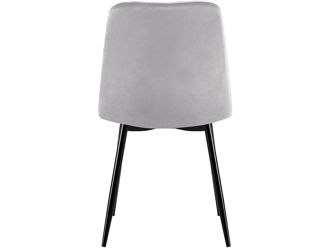 Eetkamerstoelen - Fluweel - grijs - Dijon