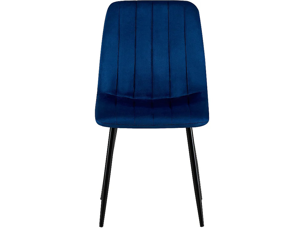 Eetkamerstoelen - Fluweel - blauw - Dijon