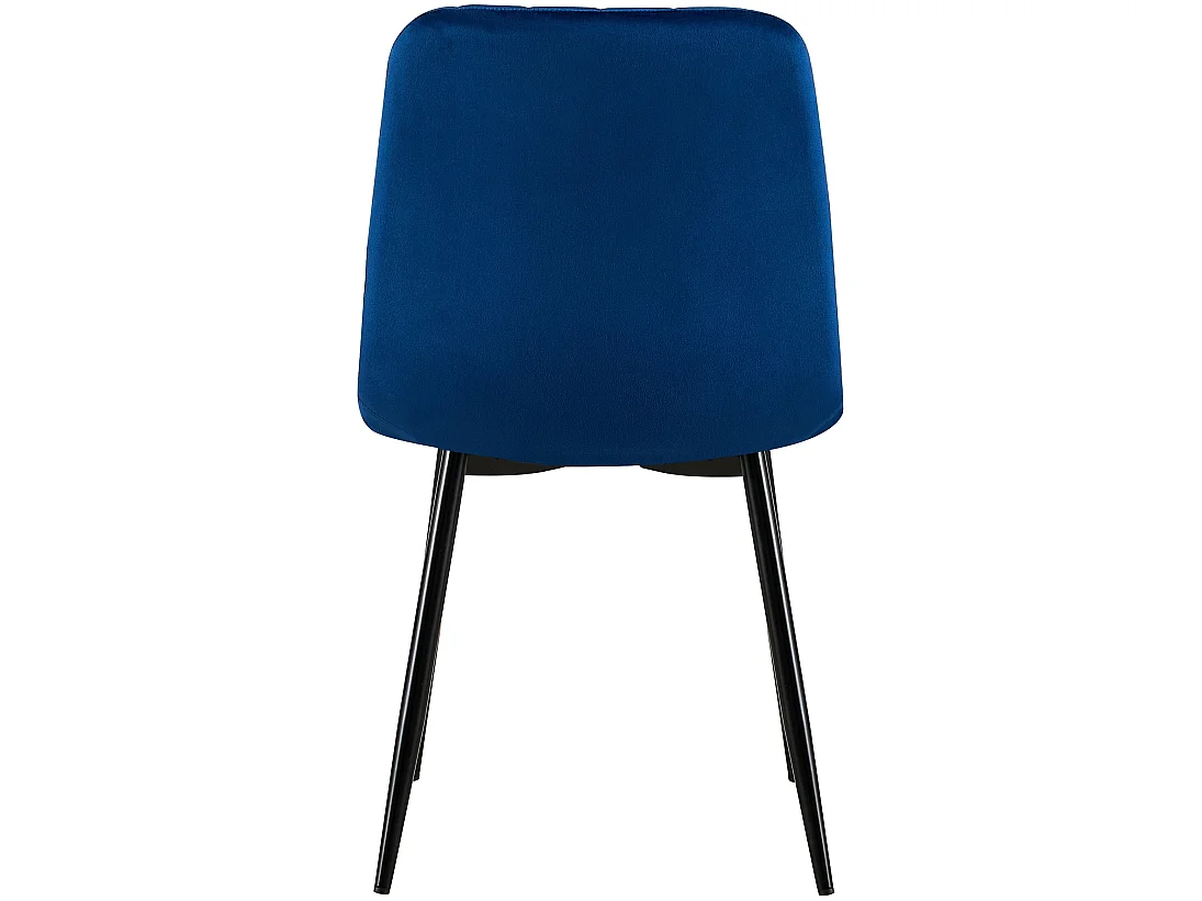 Eetkamerstoelen - Fluweel - blauw - Dijon