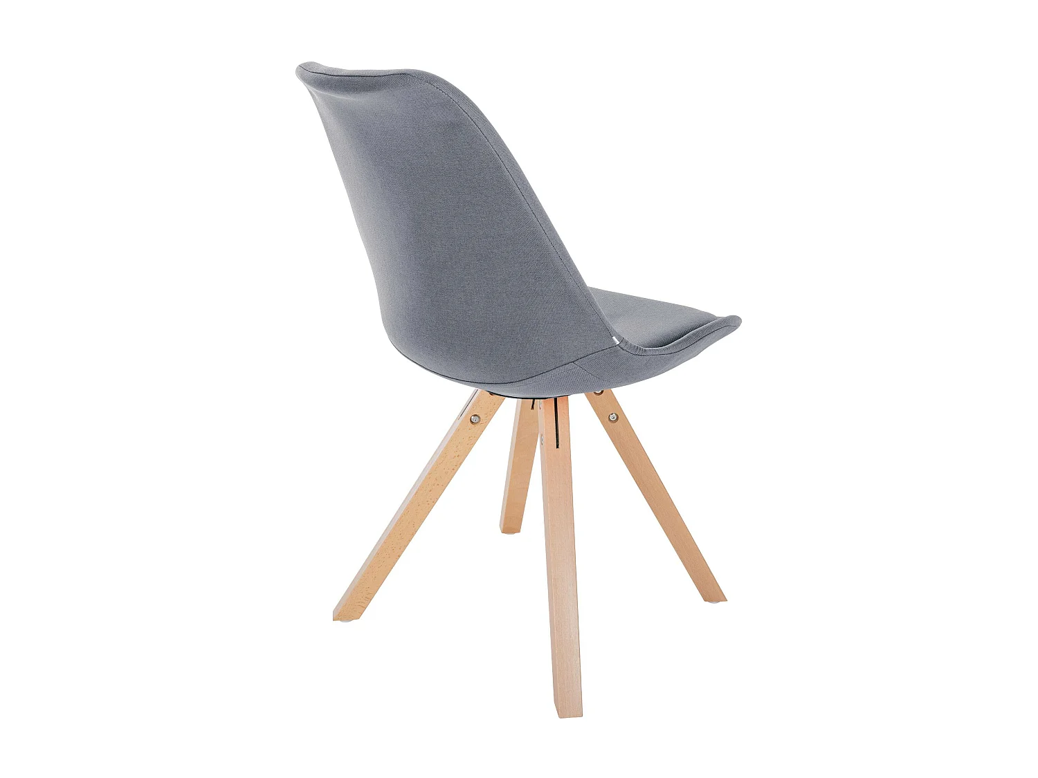 chaise salle à manger - Tissu & Nature (carré) - Gris clair - Sofia