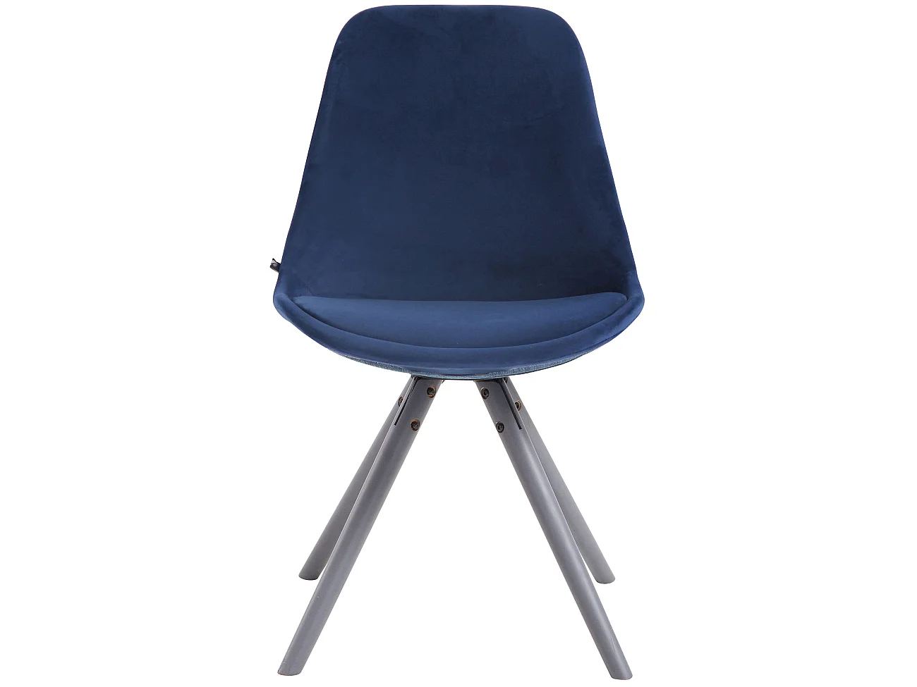 chaise salle à manger - Velours & Bois - Bleu - Toulouse