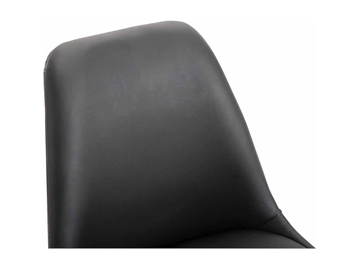 chaise salle à manger - Similicuir & Noir - Noir - Maverick