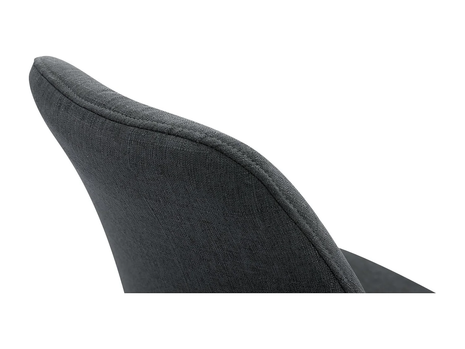 Lot de 4  chaise salle à manger - Tissu & Nature - Gris foncé - Toulouse