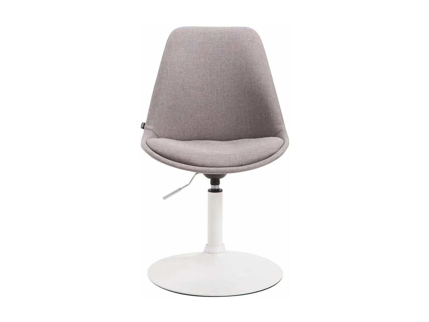 Lot de 4  chaise salle à manger - Tissu & Blanc - Gris - Maverick