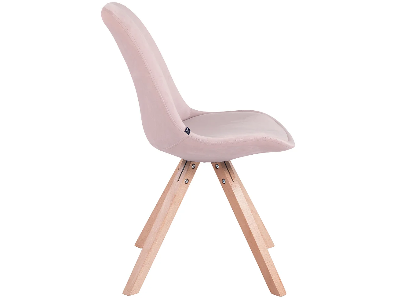 Lot de 4  chaise salle à manger - Velours & Nature - Rose - Toulouse