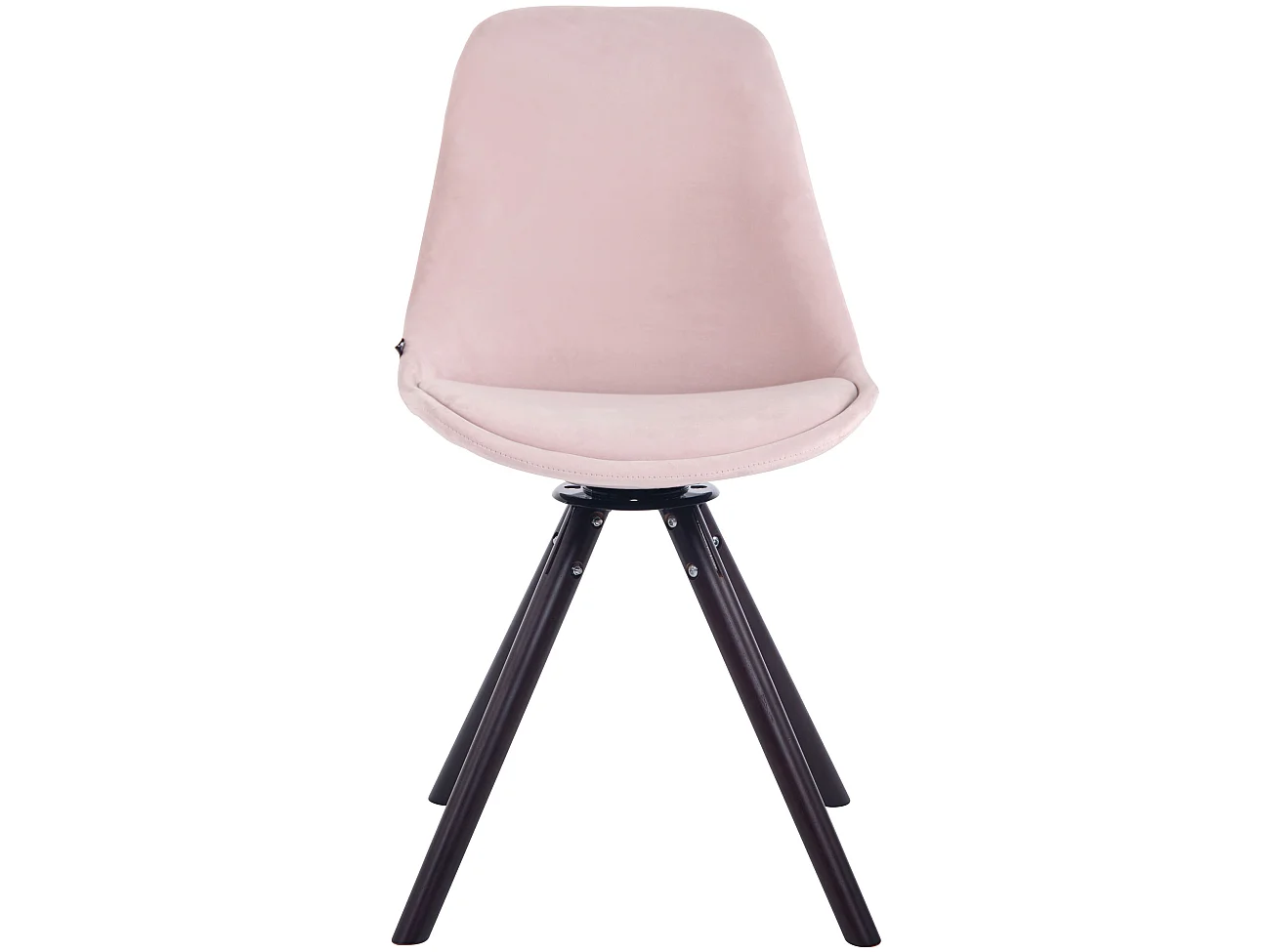 chaise salle à manger - Velours & Noyer - Rose - Troyes