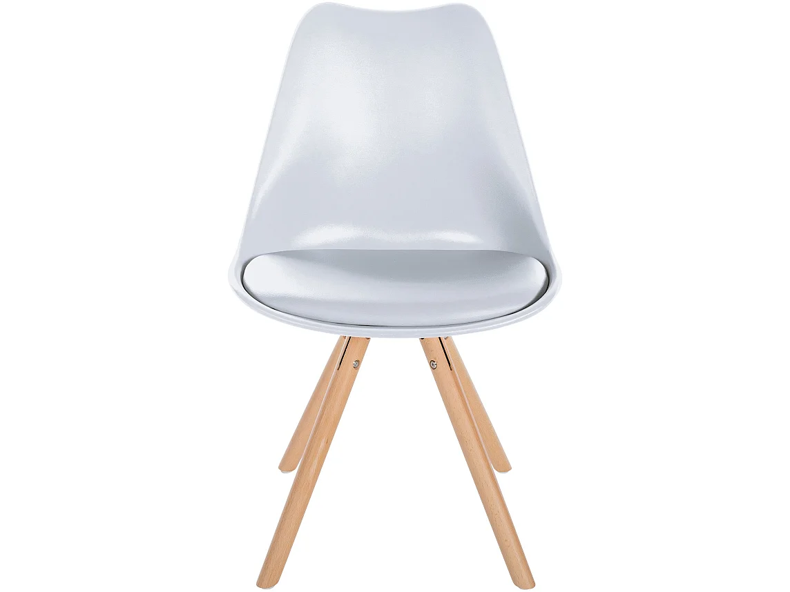 chaise salle à manger - Plastique & Nature (rond) - Blanc - Sofia