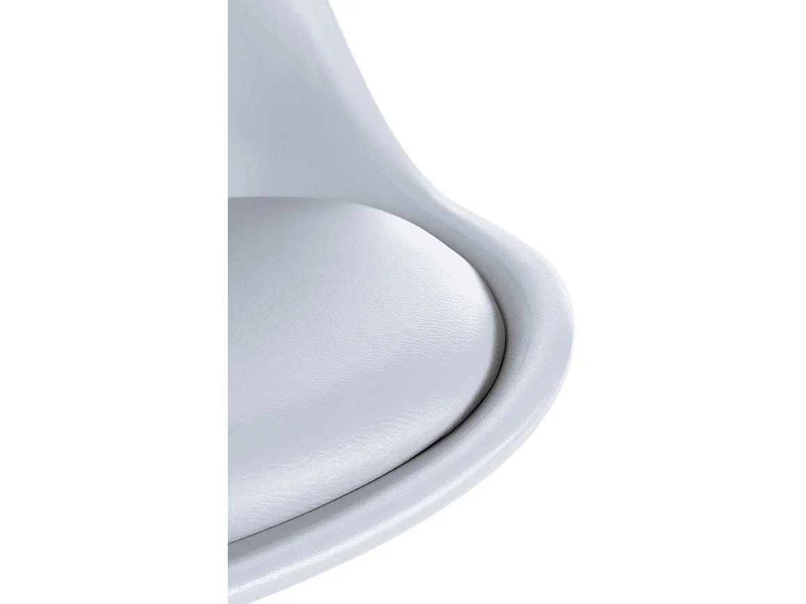 chaise salle à manger - Plastique & Nature (rond) - Blanc - Sofia