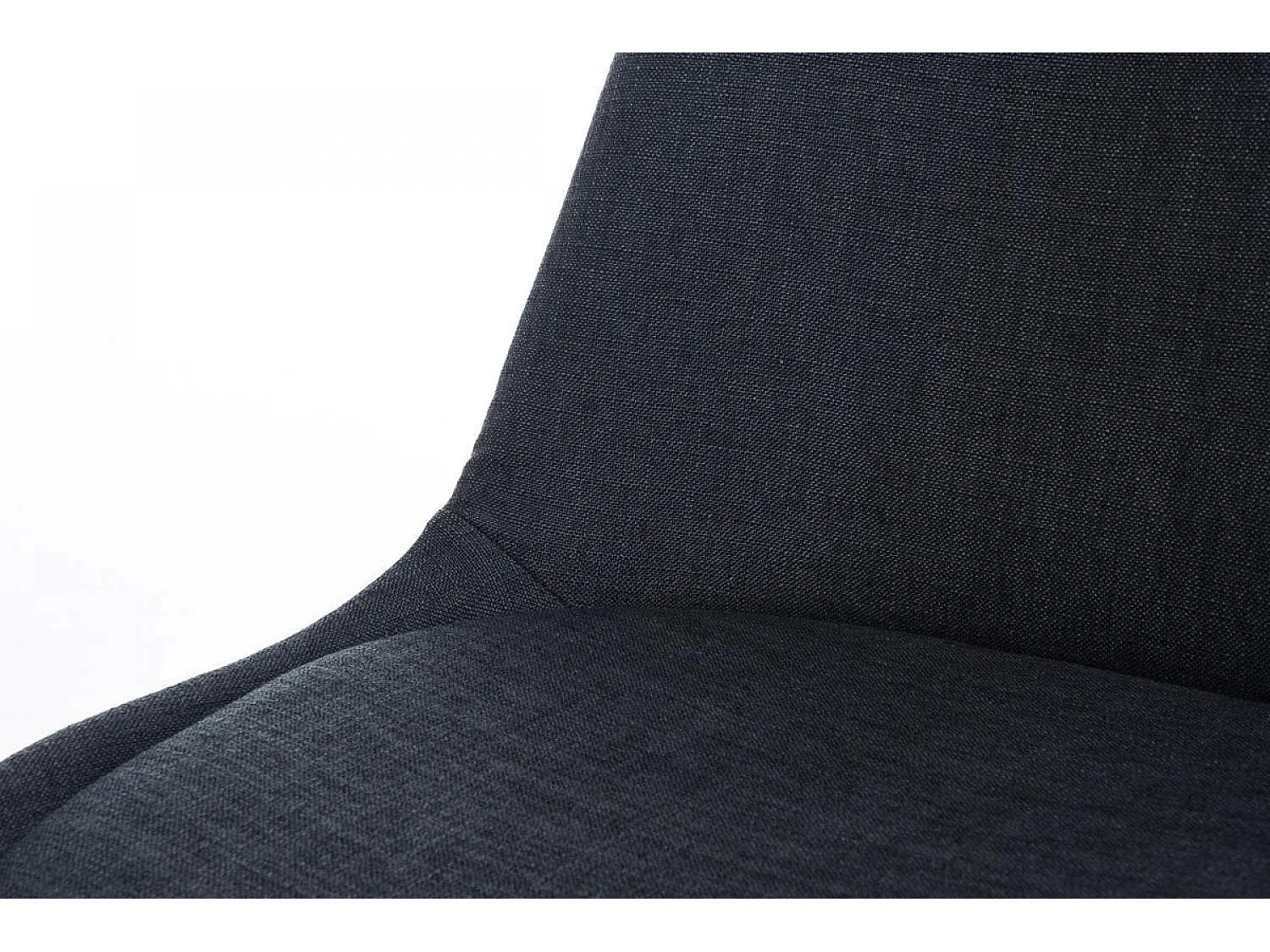 chaise salle à manger - Tissu & Bois - Noir - Pegleg