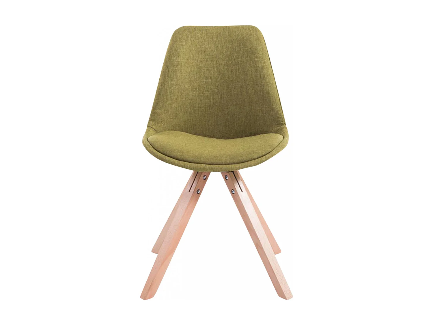 Set van 4  Eetkamerstoelen - Stof & natura - groen - Toulouse