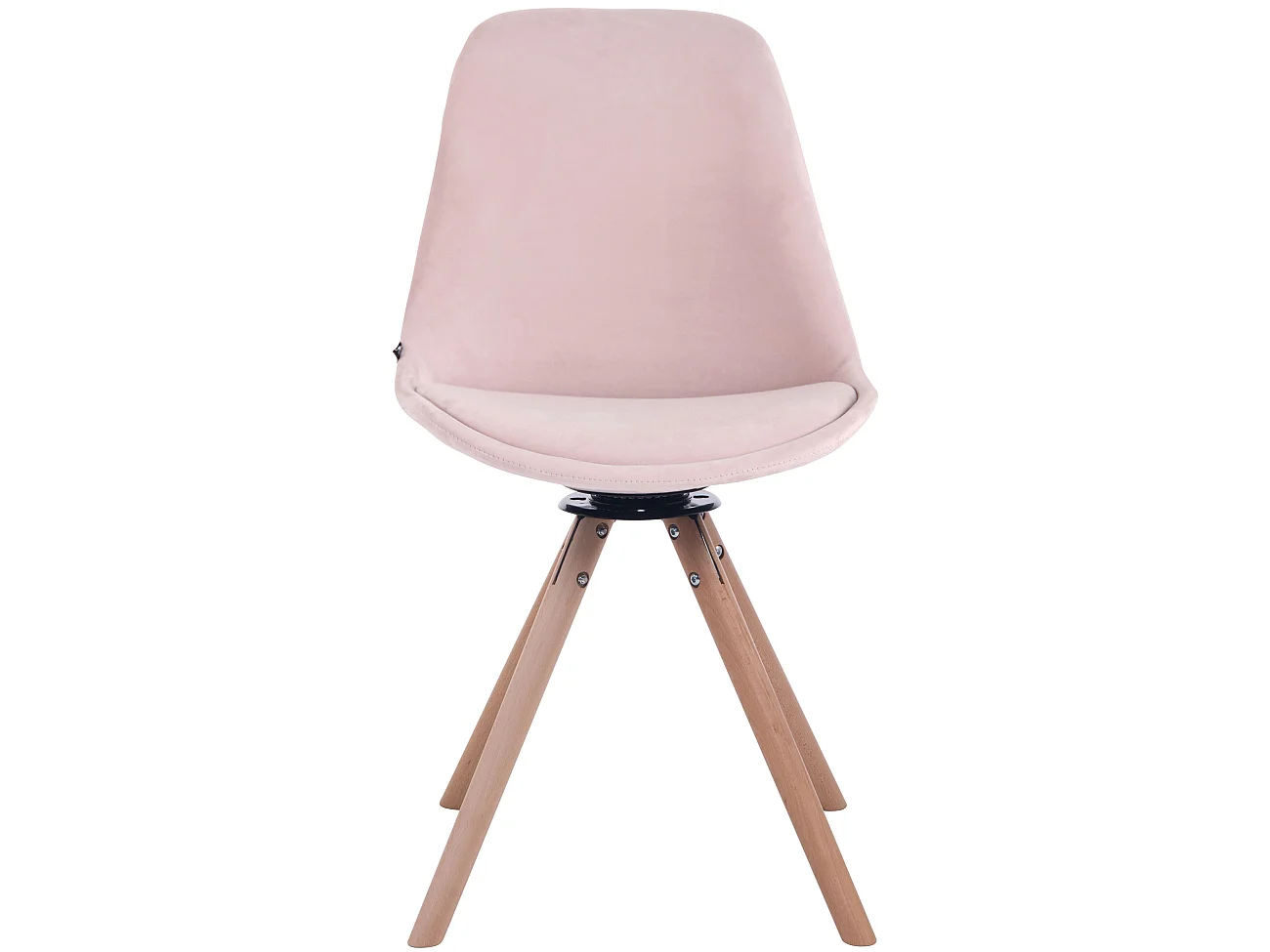 Esszimmerstuhl - Samt & natura - pink - Troyes