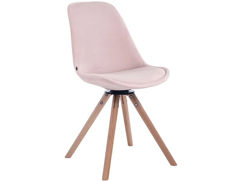 chaise salle à manger - Velours & Nature - Rose - Troyes