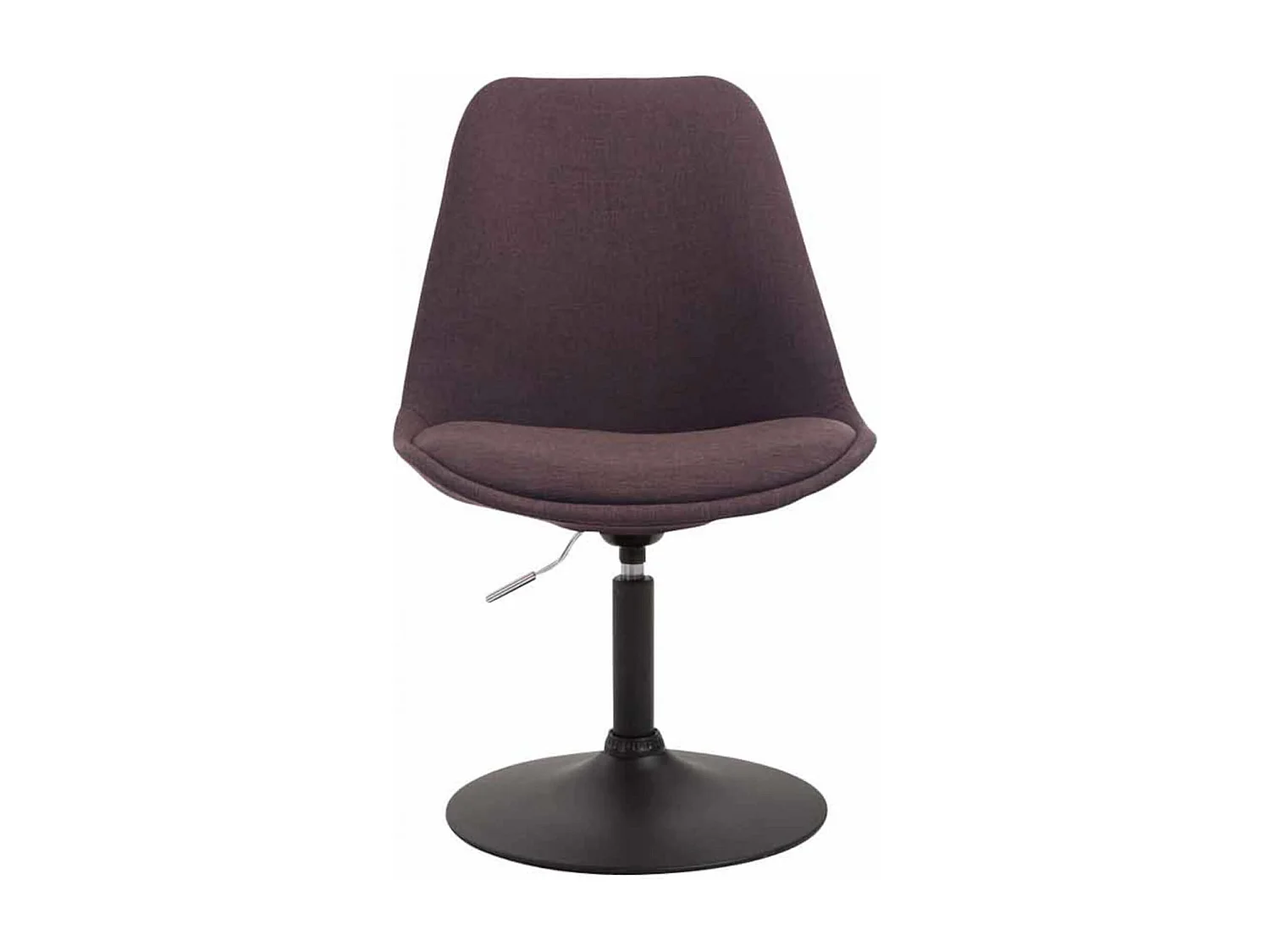 Lot de 4  chaise salle à manger - Tissu & Noir - Marron - Maverick