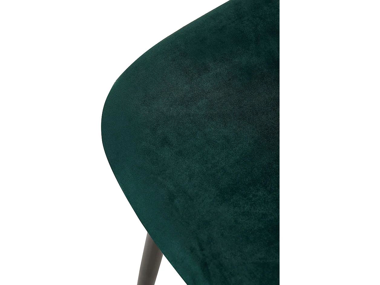 Set van 4  Eetkamerstoelen - Fluweel - groen - Giverny