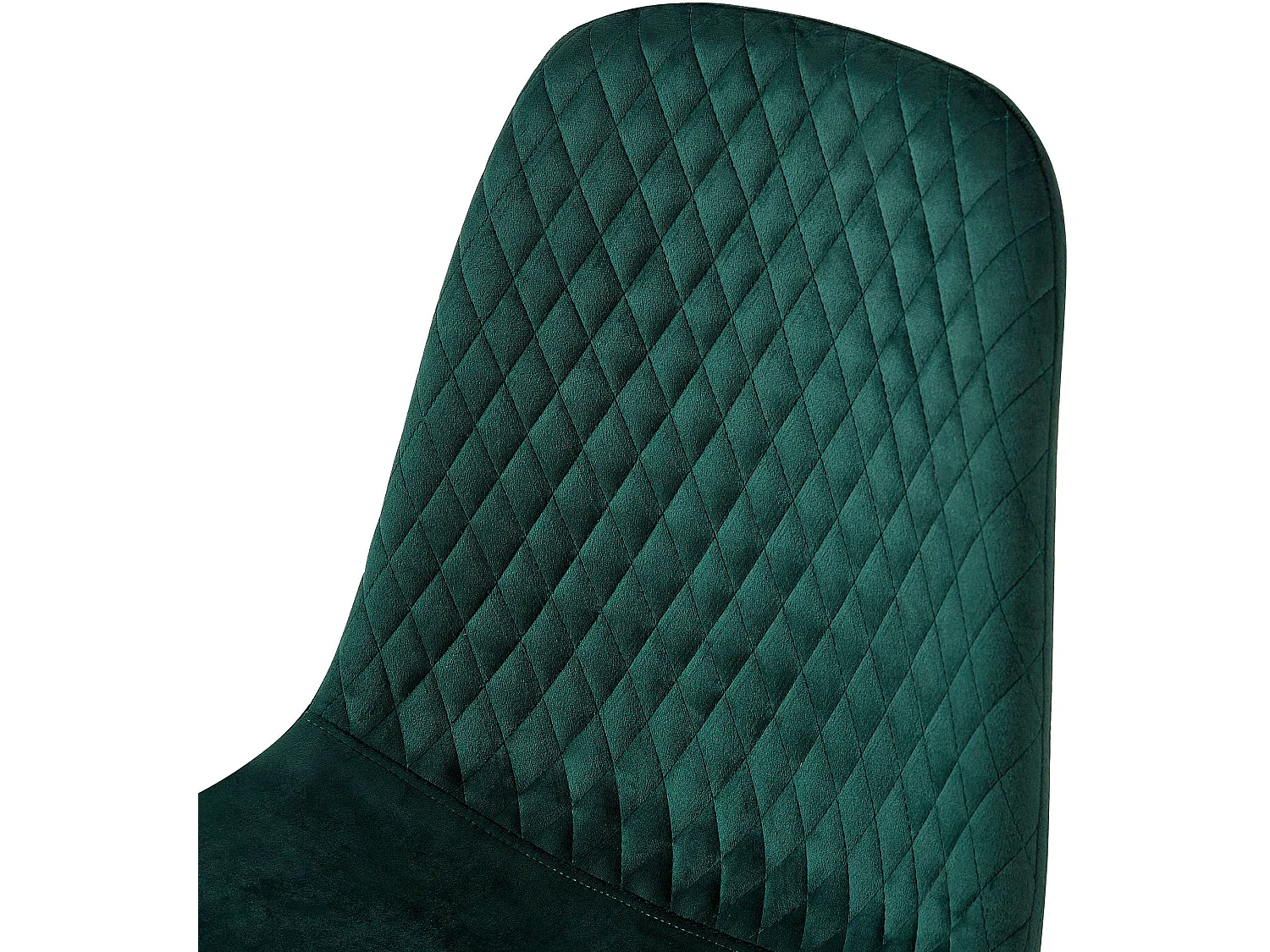 Lot de 4  chaise salle à manger - Velours - Vert - Giverny