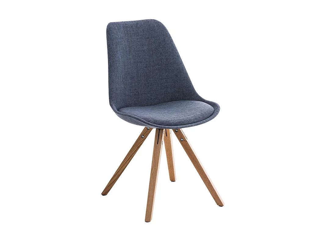 chaise salle à manger - Tissu & Nature - Bleu - Pegleg