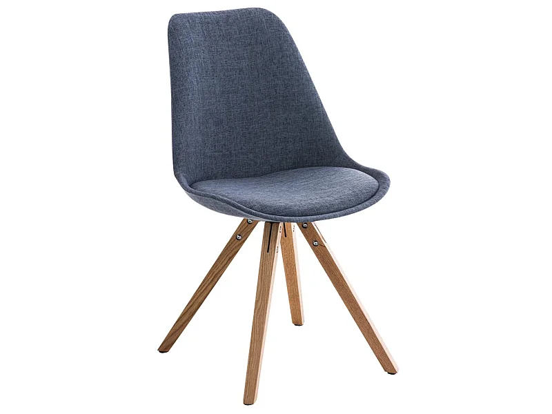 chaise salle à manger - Tissu & Nature - Bleu - Pegleg